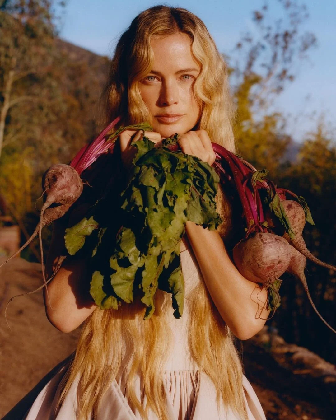 Carolyn Murphy Honors Earth in Vogue Russia June 2021 Cover by